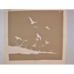 Marushka Birds on Natural Sand Modernism Logo